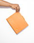 Hermes Ulysse Notebook Cover Togo Leather in Orange, back view